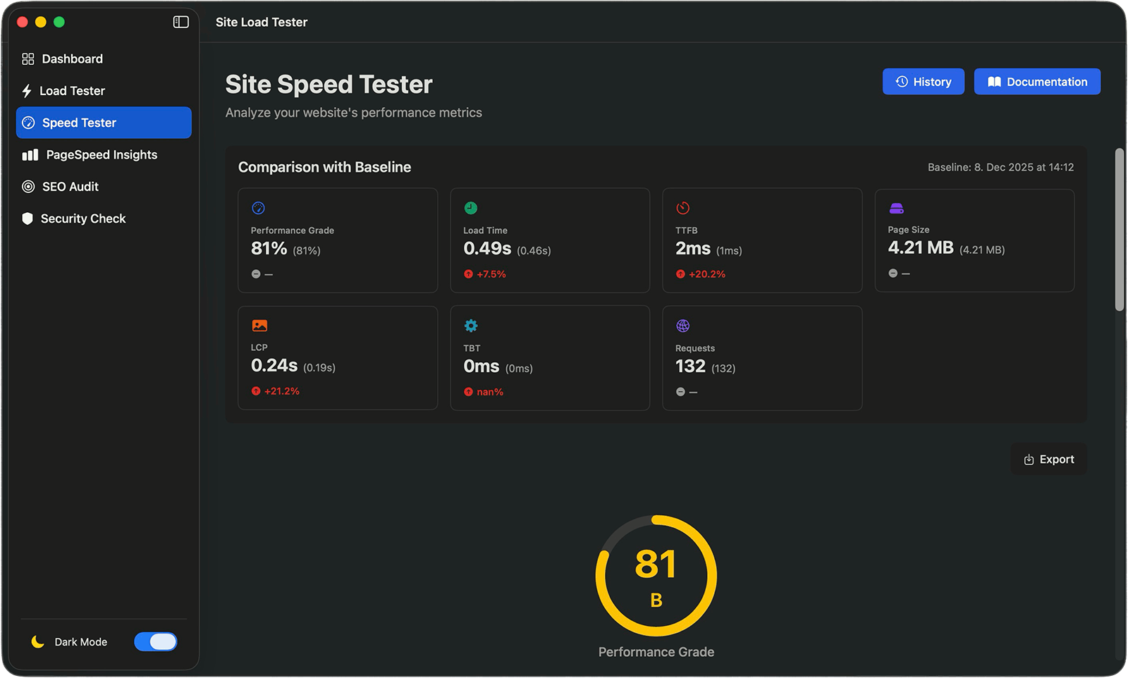 Image of Site Load Tester (Mac App)